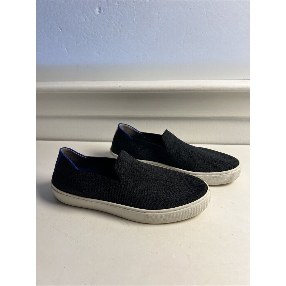 Rothy’s Classic Black  The Original Slip On Shoes 7.5 Womens Round Toe‎ Classy